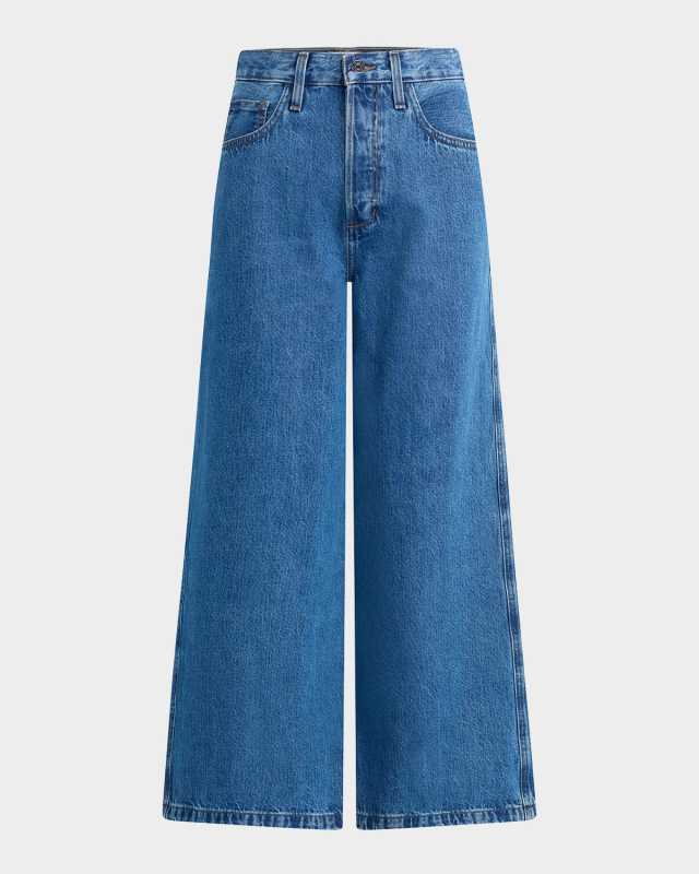 The Masha Super High-Rise Wide-Leg Cropped Jeans